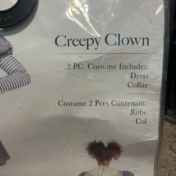 Leg Avenue Creepy Clown IT Halloween Costume - Picture 4 of 6